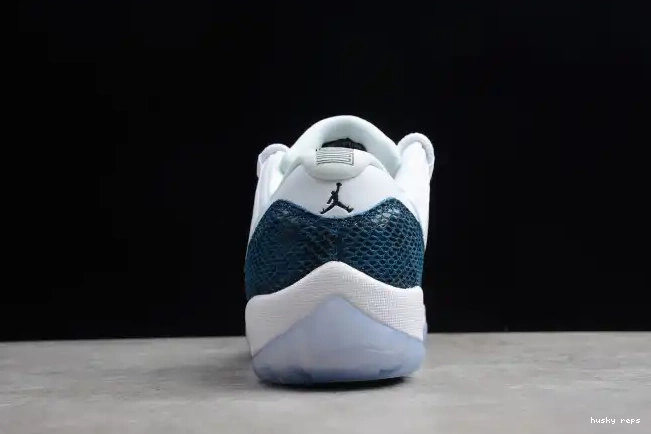 Rep Husky Jordan Navy Air 11 Low CD6846-102 Blue Snakeskin 0611